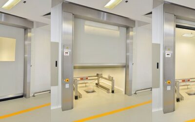 Az EFAFLEX tisztatéri gyorskapuk megfelelnek a gyógyszeripar szigorú követelményeinek